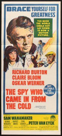 7e948 SPY WHO CAME IN FROM THE COLD Aust daybill '65 Richard Burton, from John Le Carre novel!