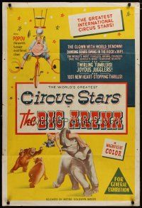 7e170 BIG ARENA Aust 1sh '60s Popov the clown, animals & circus stars!