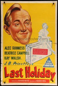 7e222 LAST HOLIDAY Aust 1sh R59 Sir Alec Guinness only has a few months left to live!