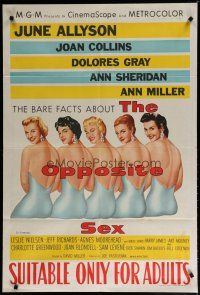 7e246 OPPOSITE SEX Aust 1sh '56 June Allyson, Joan Collins, Dolores Gray, Ann Sheridan, Ann Miller