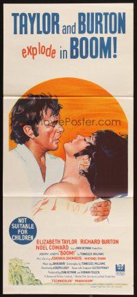 7e747 BOOM Aust daybill '68 Elizabeth Taylor & Richard Burton, Tennessee Williams drama!