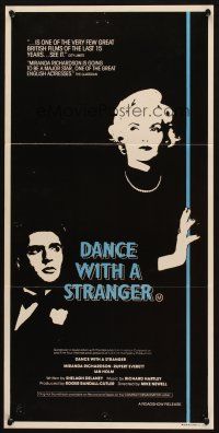 7e779 DANCE WITH A STRANGER Aust daybill '85 Miranda Richardson & Rupert Everett, different image!