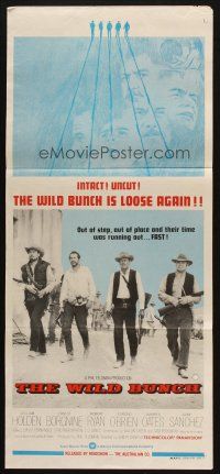 7e992 WILD BUNCH Aust daybill R70s Sam Peckinpah cowboy classic, William Holden & Ernest Borgnine!