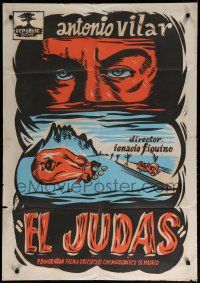 7e049 EL JUDAS Colombian poster '52 Antonio Vilar, Manuel Gas, Ramona Cubeles!