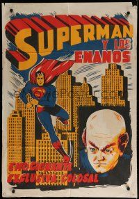 7e058 SUPERMAN & THE MOLE MEN Colombian poster '51 George Reeves in his 1st full-length adventure!