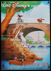 7e485 ARISTOCATS German R90s Walt Disney feline jazz musical cartoon, great colorful image!