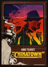 7e520 CHINATOWN German '74 Roman Polanski, great image of Jack Nicholson w/gun to his head!