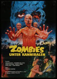 7e538 DOCTOR BUTCHER M.D. German '81 Marino Girolami's Zombi Holocaust, wild different horror art!