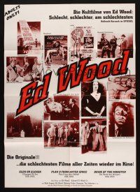 7e540 ED WOOD German film festival poster 90s many wonderful images!