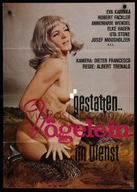 7e563 GESTATTEN VOGLEIN IM DIENST German '71 Robert Fackler, topless Eva Karinka!
