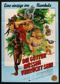 7e567 GODS MUST BE CRAZY German '82 wacky Jamie Uys comedy about native African tribe!