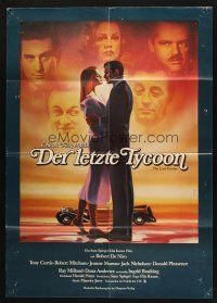 7e594 LAST TYCOON German '76 Robert De Niro, Jeanne Moreau, Landi artwork!