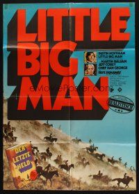 7e600 LITTLE BIG MAN red title style German '71 Dustin Hoffman as most neglected hero!