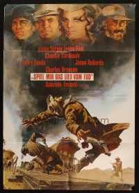 7e637 ONCE UPON A TIME IN THE WEST German R78 Leone, art of Cardinale, Fonda, Bronson & Robards!