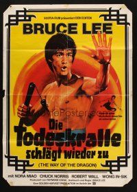 7e658 RETURN OF THE DRAGON German R79 Bruce Lee classic, great artwork of Lee!