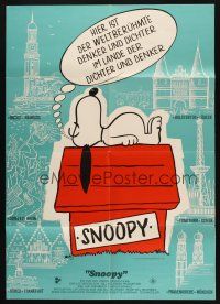 7e677 SNOOPY COME HOME green style German '72 Peanuts, Charlie Brown, great Schulz art of Snoopy!