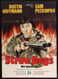 7e684 STRAW DOGS German R81 Susan George, art of Dustin Hoffman, directed by Sam Peckinpah!