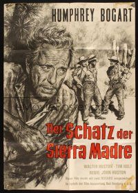 7e701 TREASURE OF THE SIERRA MADRE German R61 great Goetze artwork of Humphrey Bogart!