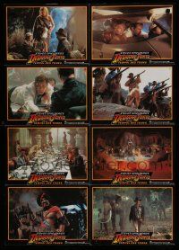 7e448 INDIANA JONES & THE TEMPLE OF DOOM German LC poster '84 action images of Ford!
