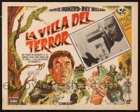 7e042 HOUSE IN NIGHTMARE PARK Mexican LC '73 Ray Milland, cool wacky horror border art!