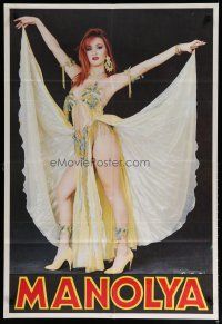 7e138 MANOLYA Turkish '80s image of sexy redhead in wild outfit!