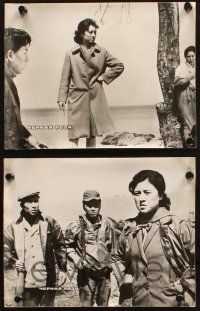 7e308 BLACK ROSE set of 4 Russian 7.25x9.25 stills '60s images of Asian comrades!