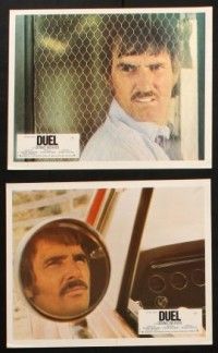 7e071 DUEL set of 10 French LCs '73 Steven Spielberg, Weaver, most bizarre murder weapon ever used!