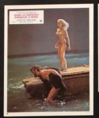 7e084 WHEN DINOSAURS RULED THE EARTH set of 8 French LCs '71 Hammer, sexy cavewoman Victoria Vetri!