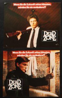 7e415 DEAD ZONE set of 16 German LCs '84 Cronenberg, Stephen King, Walken can see the future!