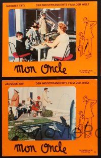 7e430 MON ONCLE set of 5 German LCs R70s Jacques Tati as My Uncle, Mr. Hulot!