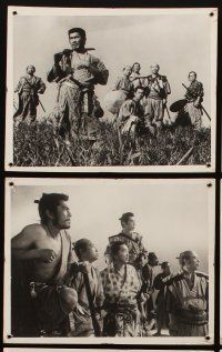 7e005 SEVEN SAMURAI set of 11 Swiss LCs '60 Akira Kurosawa's Shichinin No Samurai, Toshiro Mifune!