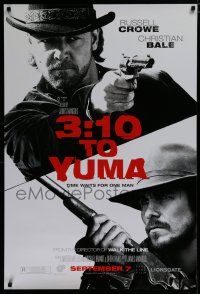 7f009 3:10 TO YUMA teaser DS 1sh '07 cowboys Russell Crowe & Christian Bale!