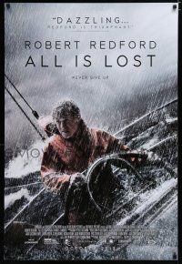 7f032 ALL IS LOST advance DS 1sh '13 Robert Redford in lone sailing adventure!