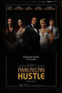 7f037 AMERICAN HUSTLE teaser DS 1sh '13 Christian Bale, Cooper, Amy Adams, Jennifer Lawrence!
