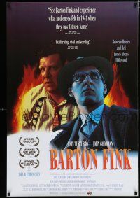 7f055 BARTON FINK int'l 1sh '91 Coen Brothers, close-ups of John Turturro & John Goodman!