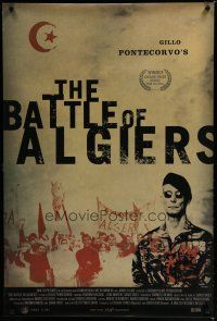 7f070 BATTLE OF ALGIERS 1sh R03 Gillo Pontecorvo's La Battaglia di Algeri, war image!