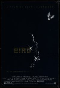7f081 BIRD 1sh '88 directed by Clint Eastwood, biography of jazz legend Charlie Parker!