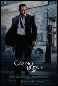 7f121 CASINO ROYALE advance DS 1sh '06 Daniel Craig as James Bond & sexy Eva Green!