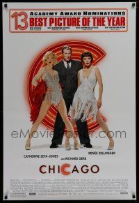7f127 CHICAGO switched style 1sh '02 Renee Zellweger & Catherine Zeta-Jones, Richard Gere!