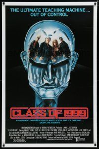 7f135 CLASS OF 1999 1sh '90 Malcolm McDowell, Pam Grier, Stacy Keach, cool sci-fi!