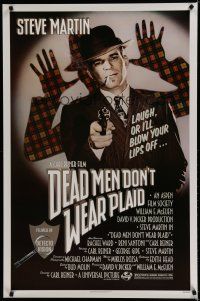 7f182 DEAD MEN DON'T WEAR PLAID 1sh '82 Steve Martin will blow your lips off if you don't laugh!