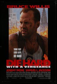 7f201 DIE HARD WITH A VENGEANCE style B 1sh '95 Bruce Willis, Jeremy Irons, Samuel L. Jackson