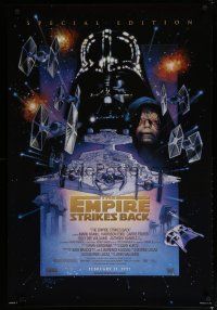 7f224 EMPIRE STRIKES BACK style C advance 1sh R97 Lucas classic sci-fi epic, great art by Drew!
