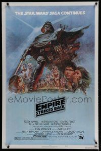 7f223 EMPIRE STRIKES BACK style B 1sh '80 George Lucas sci-fi classic, cool art by Tom Jung!