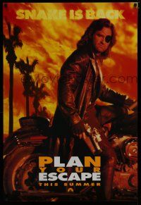 7f231 ESCAPE FROM L.A. teaser DS 1sh '96 John Carpenter, Kurt Russell is back as Snake Plissken!