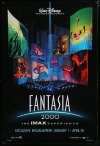 7f242 FANTASIA 2000 advance DS 1sh '99 Walt Disney cartoon set to classical music!