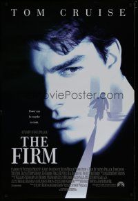 7f255 FIRM int'l DS 1sh '93 Tom Cruise on the run, Sydney Pollack directed, lawyers!