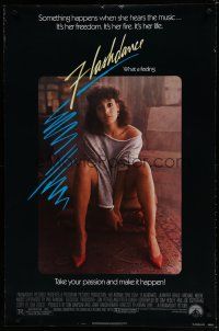 7f258 FLASHDANCE 1sh '83 sexy dancer Jennifer Beals, take your passion and make it happen!