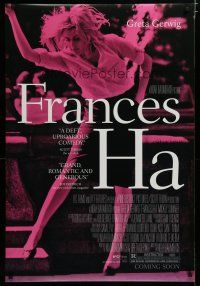 7f265 FRANCES HA advance DS 1sh '12 image of Greta Gerwig in the title role!