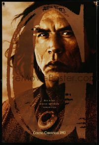 7f285 GERONIMO teaser 1sh '93 Walter Hill, great image of Native American Wes Studi!